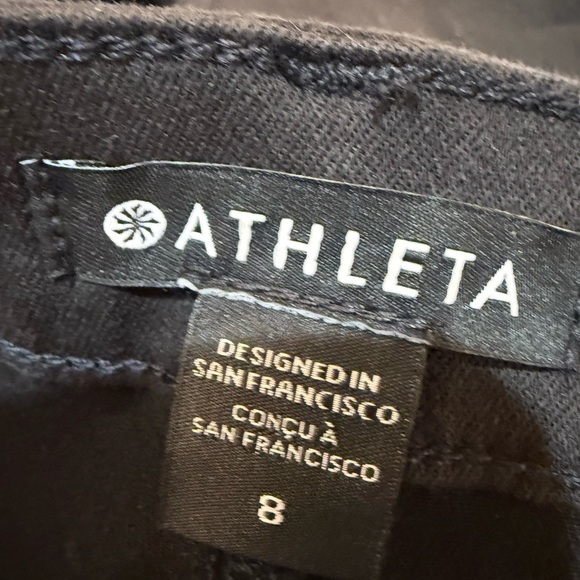 Athleta Women’s Flex Kick Flare Jean in Black Size 8 - Picture 2 of 12